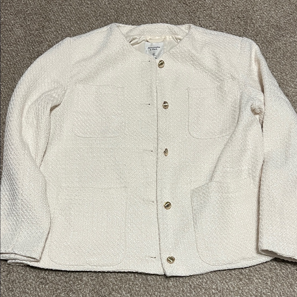Abercrombie & Fitch Cream Blazer
